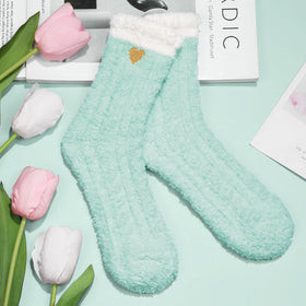 MAYICIVO soft fuzzy socks from spa gift basket for cozy comfort