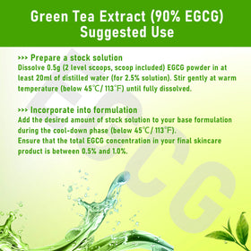 MAYKER Green Tea Extract Powder packaging with label, eco-friendly design.