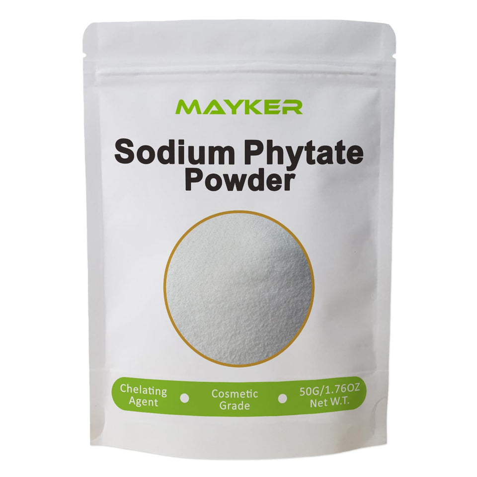 MAYKER Sodium Phytate Powder dissolves readily in water-based formulas for stable serums.