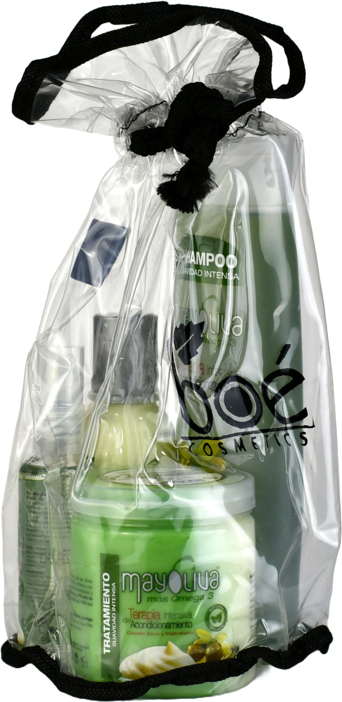 Mayoliva 4-in-1 hair repair kit on display for home salon results