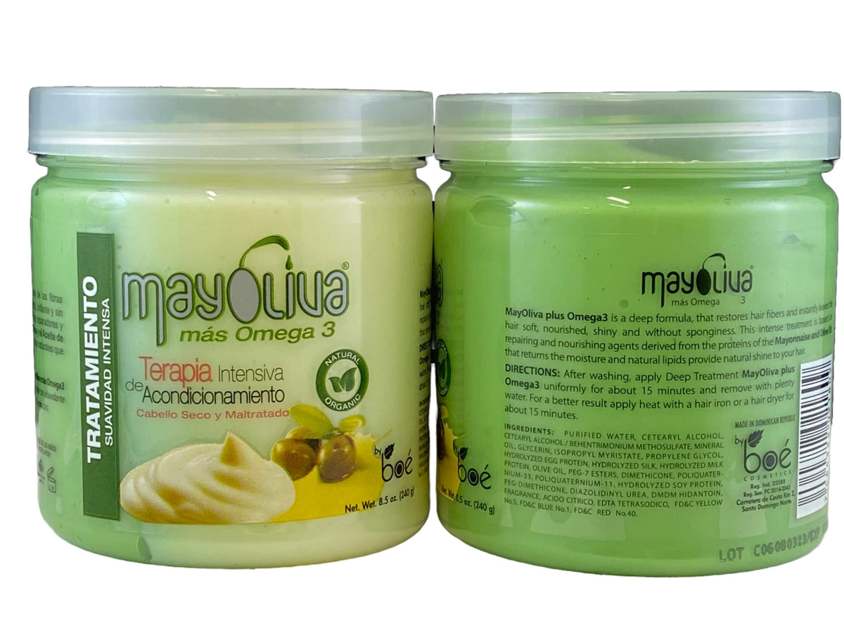 Mayoliva deep treatment mask 8.5oz smoothing damaged strands