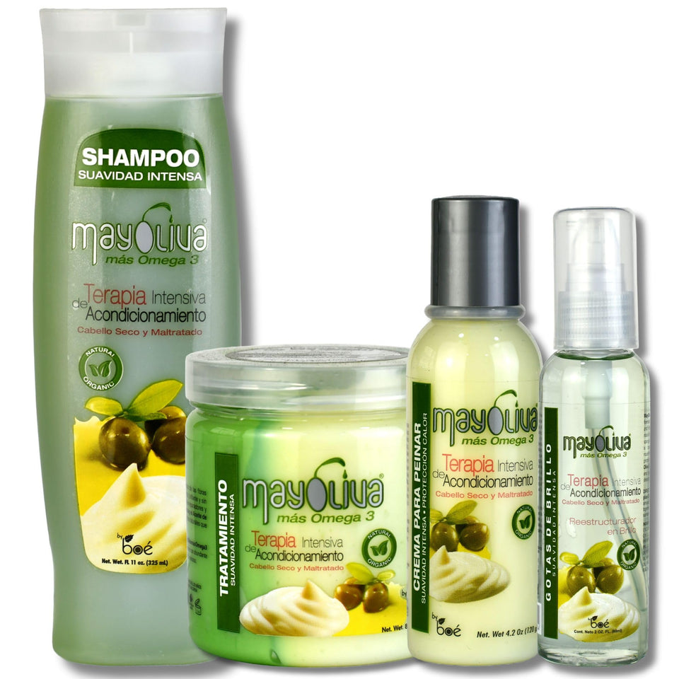 Mayoliva shampoo 11oz bottle for deep hydration and repair