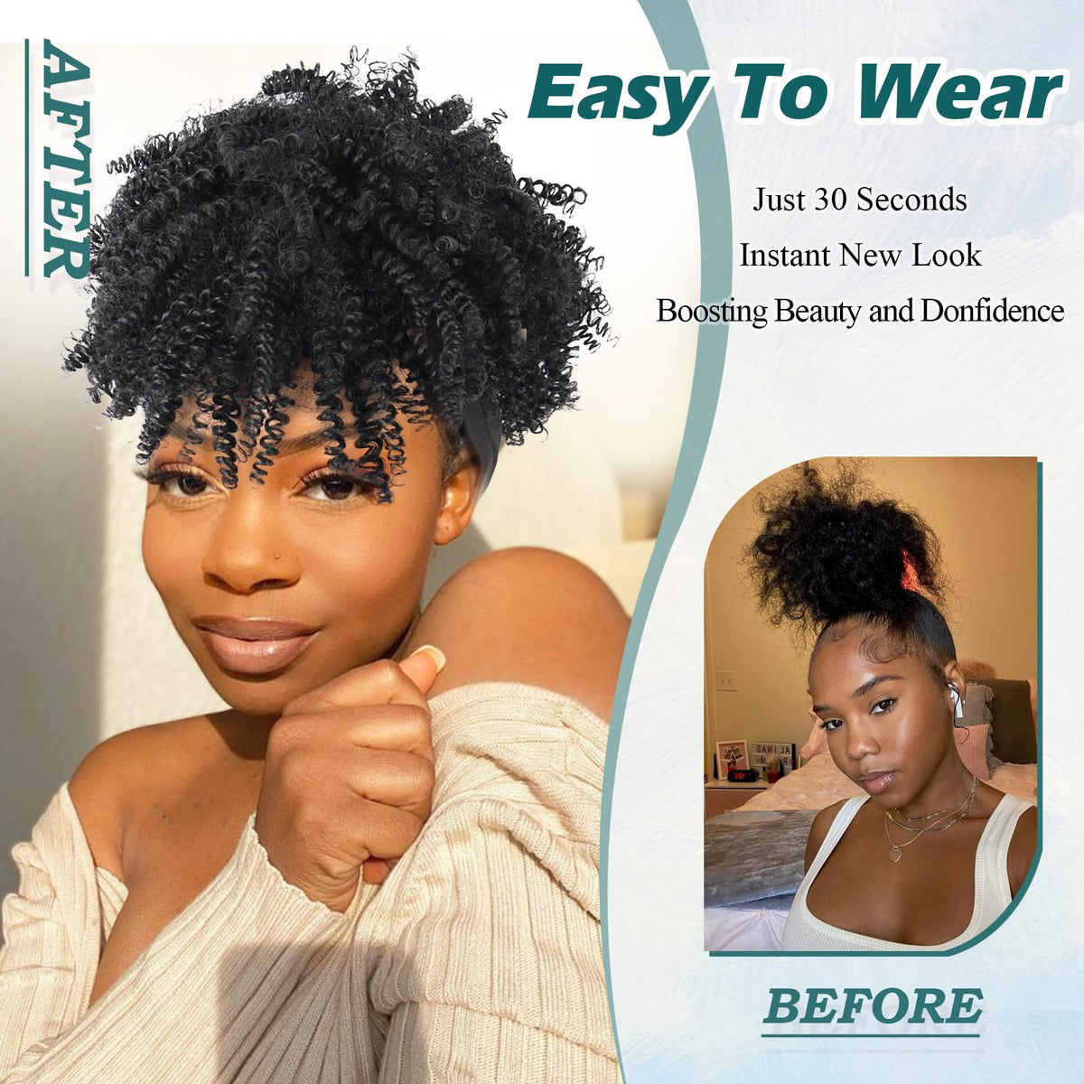 Mayouda head wrap turban style provides versatile 2-in-1 wear.