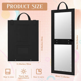 Maysing backstage hanging mirror with LED, ideal for performances.
