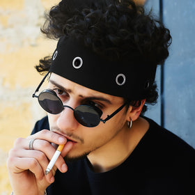 Maysing three-pack headbands in black, versatile styling options