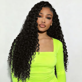 Maytune Half Wig Deep Wave 24 Inch for natural volume and daily styling.