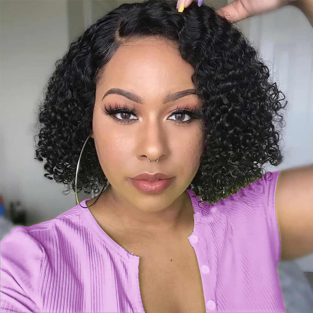 Maytune wear and go glueless bob wig with 4x4 closure for quick styling