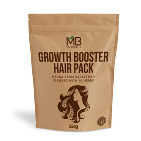 MB Herbals Growth Booster Hair Pack powder-mix nourishes and conditions hair
