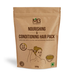 MB Herbals Hair Pack powder blend nourishes and conditions hair.