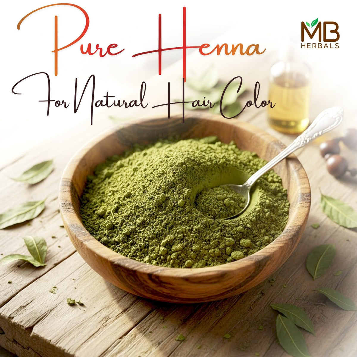MB Herbals raw, non-radiated henna powder maintains natural quality.