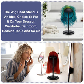 MBAIYO wig stand poles enable adjustable height for various wigs