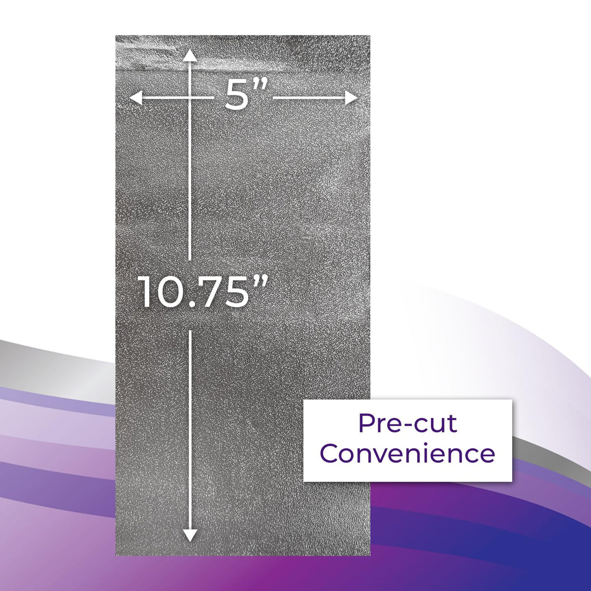 Strong yet flexible aluminum sheet supports versatile shaping for balayage and highlights.