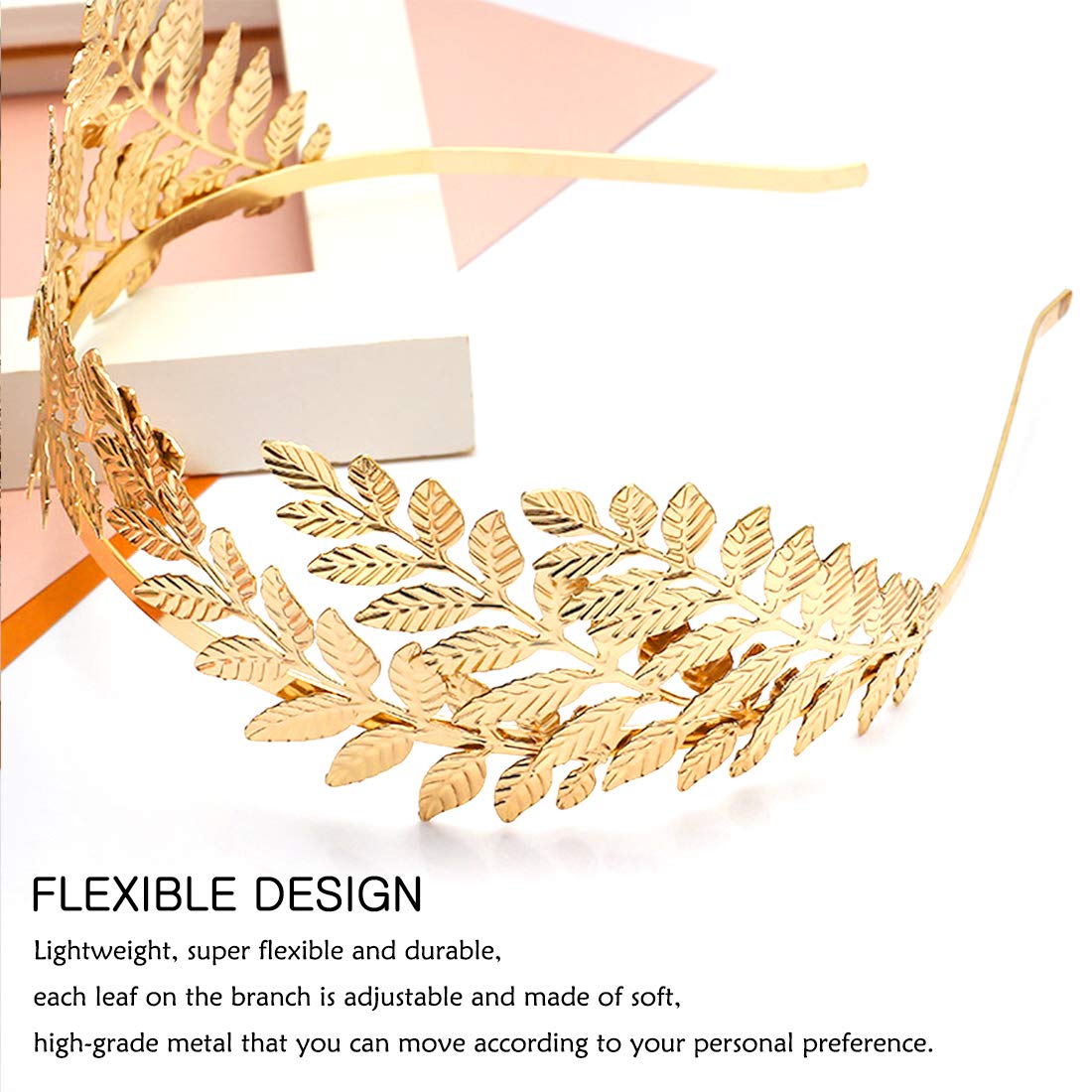 M&C Music Color gold headband large complements various hairstyles