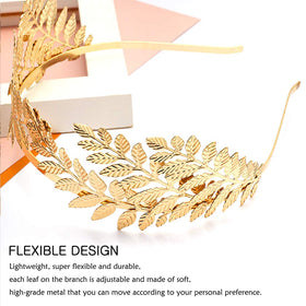 M&C Music Color gold headband large complements various hairstyles
