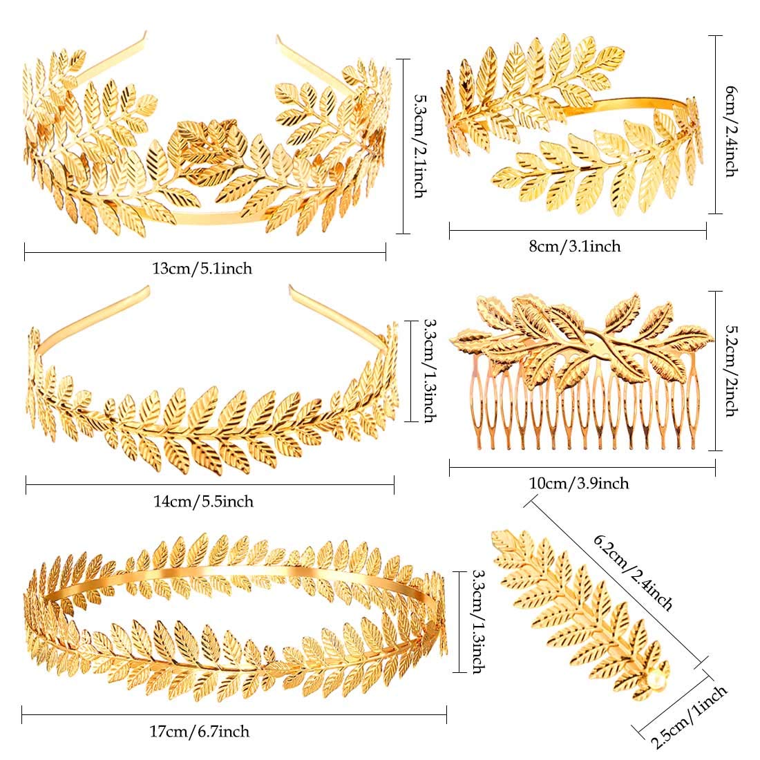 M&C Music Color gold headband small enhances elegant hair accents