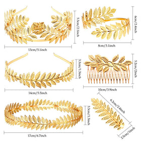 M&C Music Color gold headband small enhances elegant hair accents