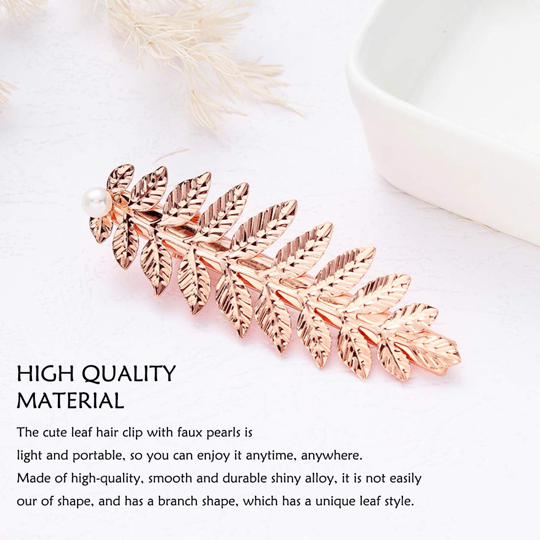M&C Music Color gold leaf hair comb adds secure sparkle