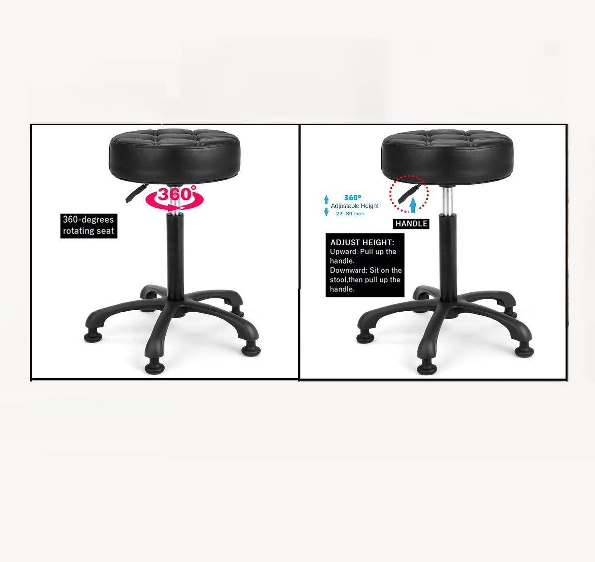 McDooFly height range 22–30 inches suits various counters.
