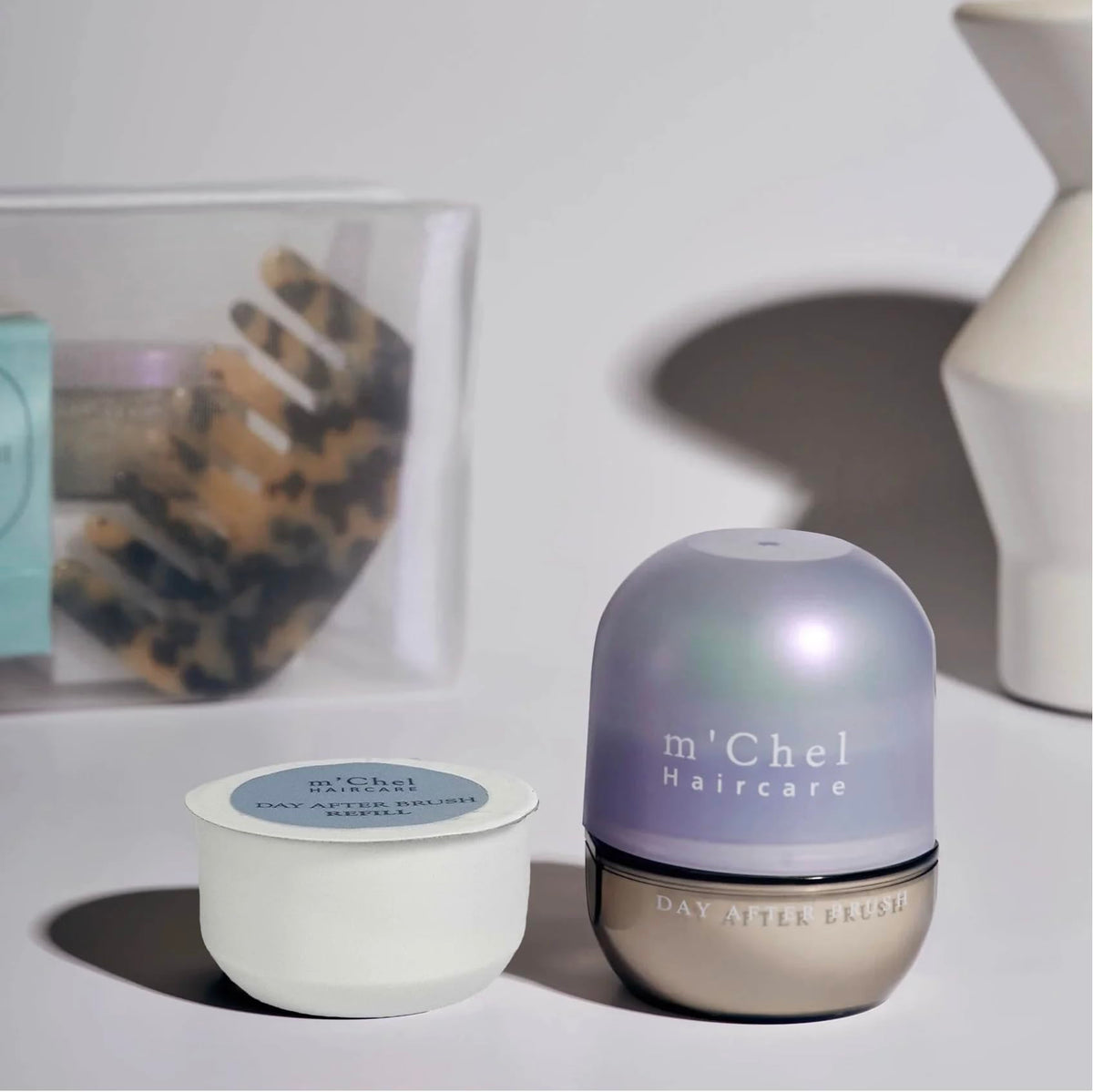 m'chel Day After Brush Dry Shampoo helps all hair types stay fresher between washes