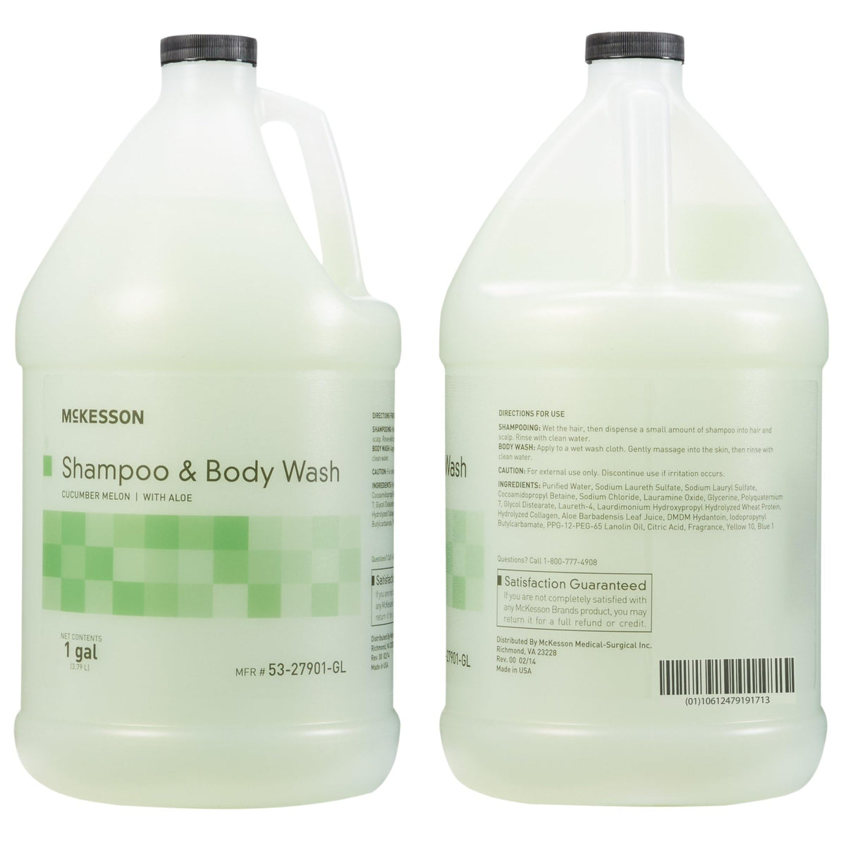 McKesson bulk refill jug-1gal enables cost-efficient restocking in care facilities.