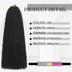 MCNJM Water Wave crochet hair offers soft, lightweight texture for all-day wear.