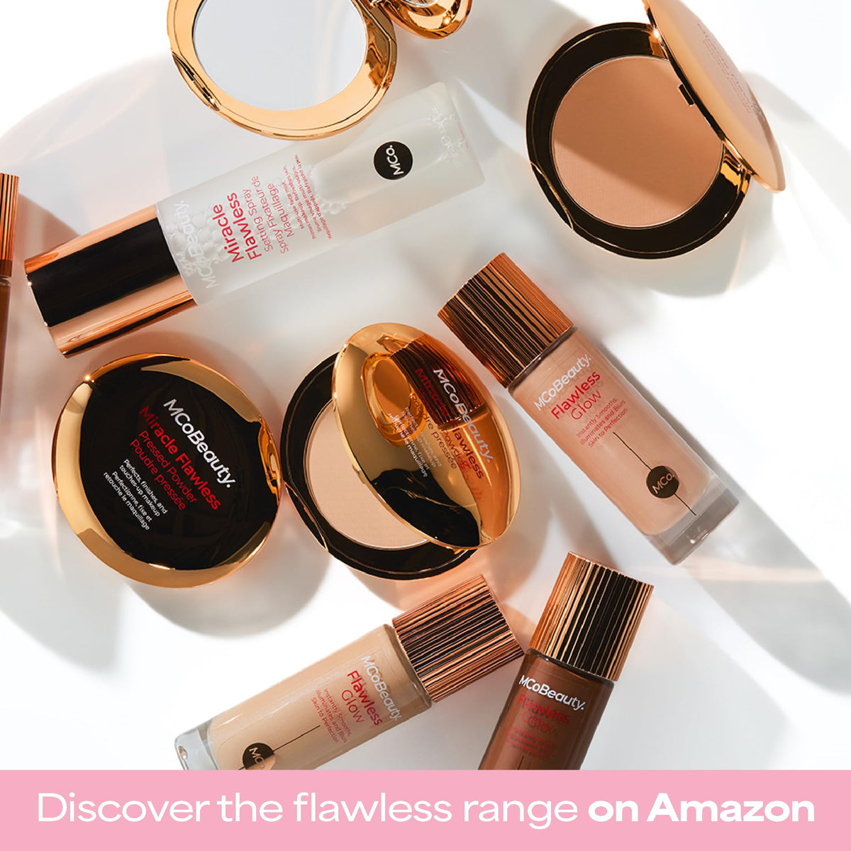 Close-up of primer layer from Flawless Glow under makeup