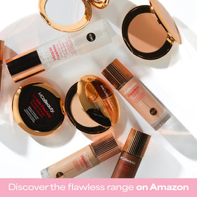 Close-up of primer layer from Flawless Glow under makeup
