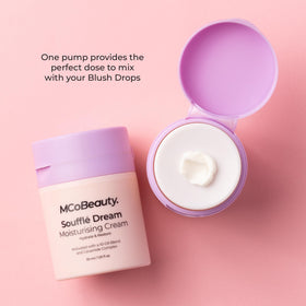 MCoBeauty Soufflé Dream Moisturizer lightweight formula on a surface