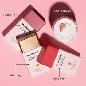 MCoBeauty Soufflé Dream Moisturizer on clean skin giving a dewy glow