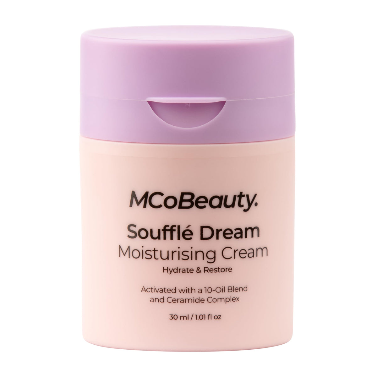 MCoBeauty Soufflé Dream Moisturizer whipped texture swirls for lightweight hydration