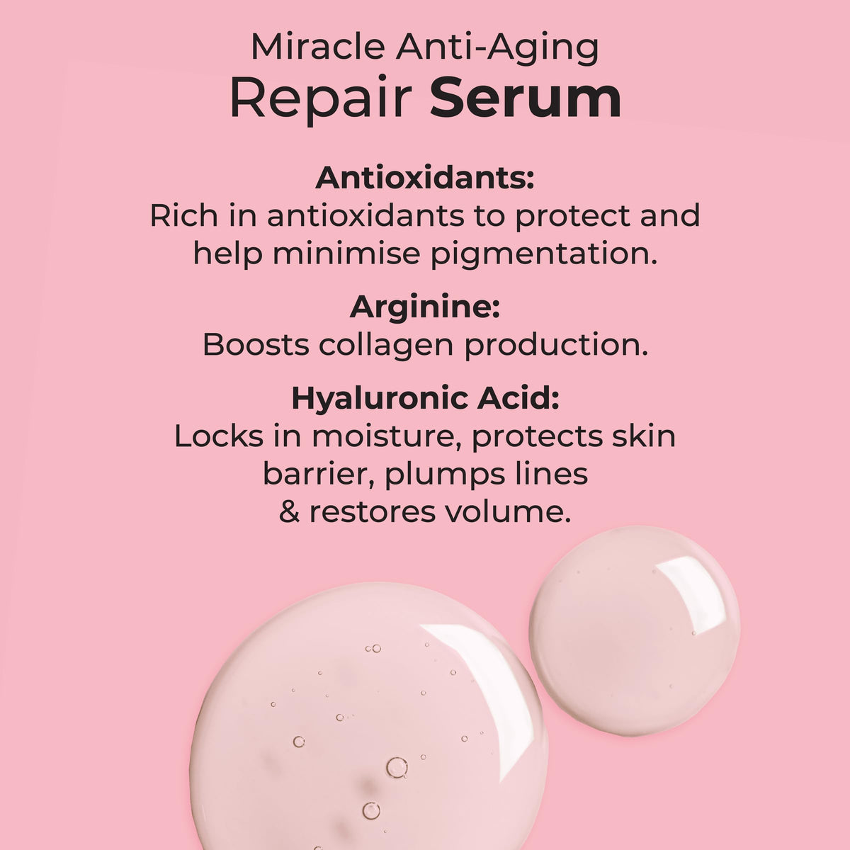 MCoBeauty Miracle Serum hydrates skin, promoting smoother, more radiant texture