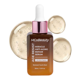 MCoBeauty Miracle Anti-Aging Repair Serum bottle ready for hydration-boosting nighttime routine