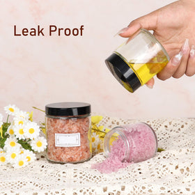 Mcupper candle-making glass jar designed to keep wax neat and tidy.