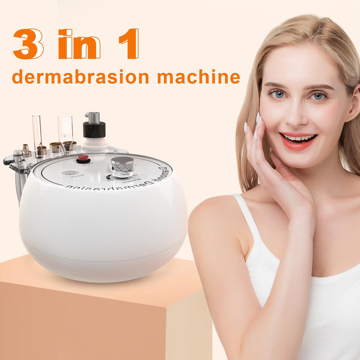 mcwdoit Diamond Microdermabrasion Machine side view highlighting sleek design.