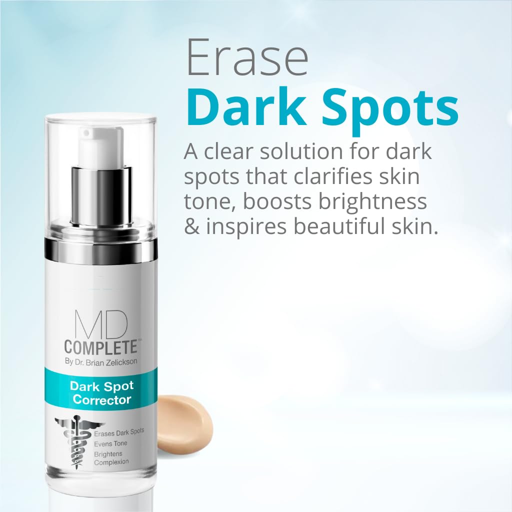 MD Complete Dark Spot Corrector close-up revealing smoother and brighter skin.