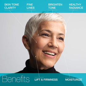 MD Complete Retinol Vitamin C Concentrate Serum texture swatch shows smooth skin finish.