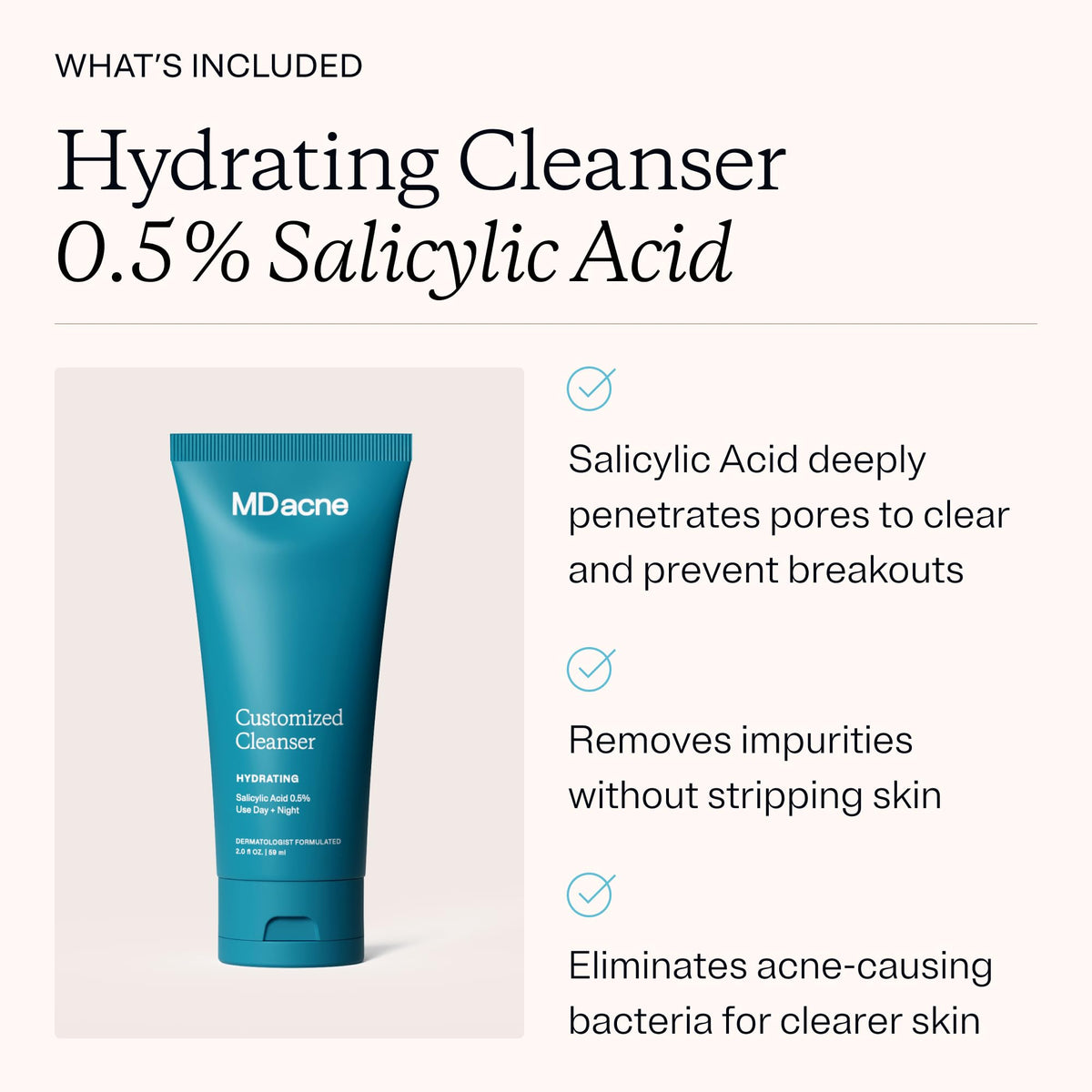 MDacne before-and-after skin close-up showing clearer complexion
