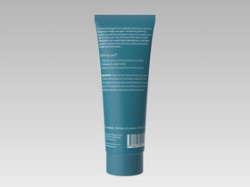 MDacne Shaving Cream packaging features recyclable bottle for eco-conscious use