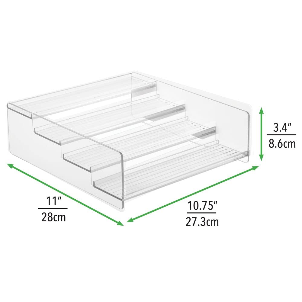 MDesign Ligne Collection 4-tier kitchen shelf storing spices neatly.