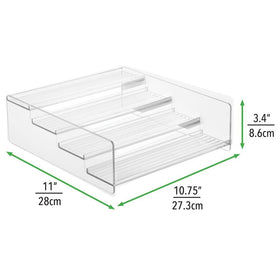 MDesign Ligne Collection 4-tier kitchen shelf storing spices neatly.