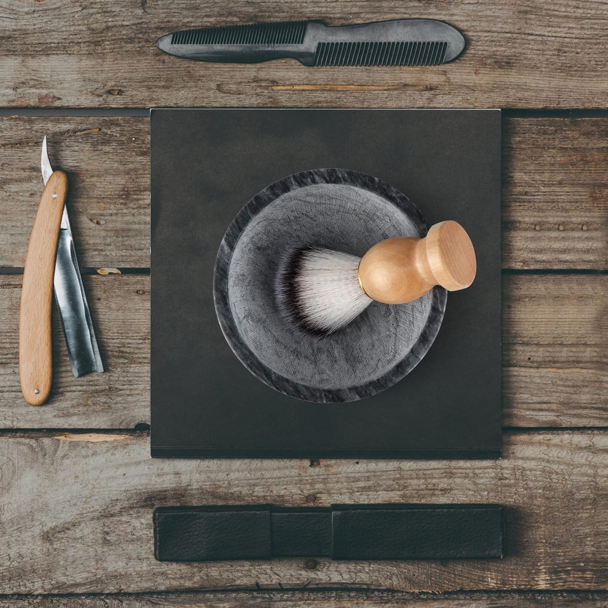 MDLUU Marble Shaving Bowl multi-use decor doubles as a vintage centerpiece