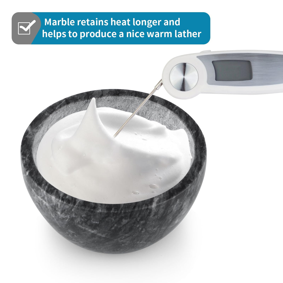 MDLUU Marble Shaving Bowl size 4-7-inch ideal for steady bench placement