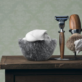 MDLUU Marble Shaving Bowl stable base prevents tipping during use