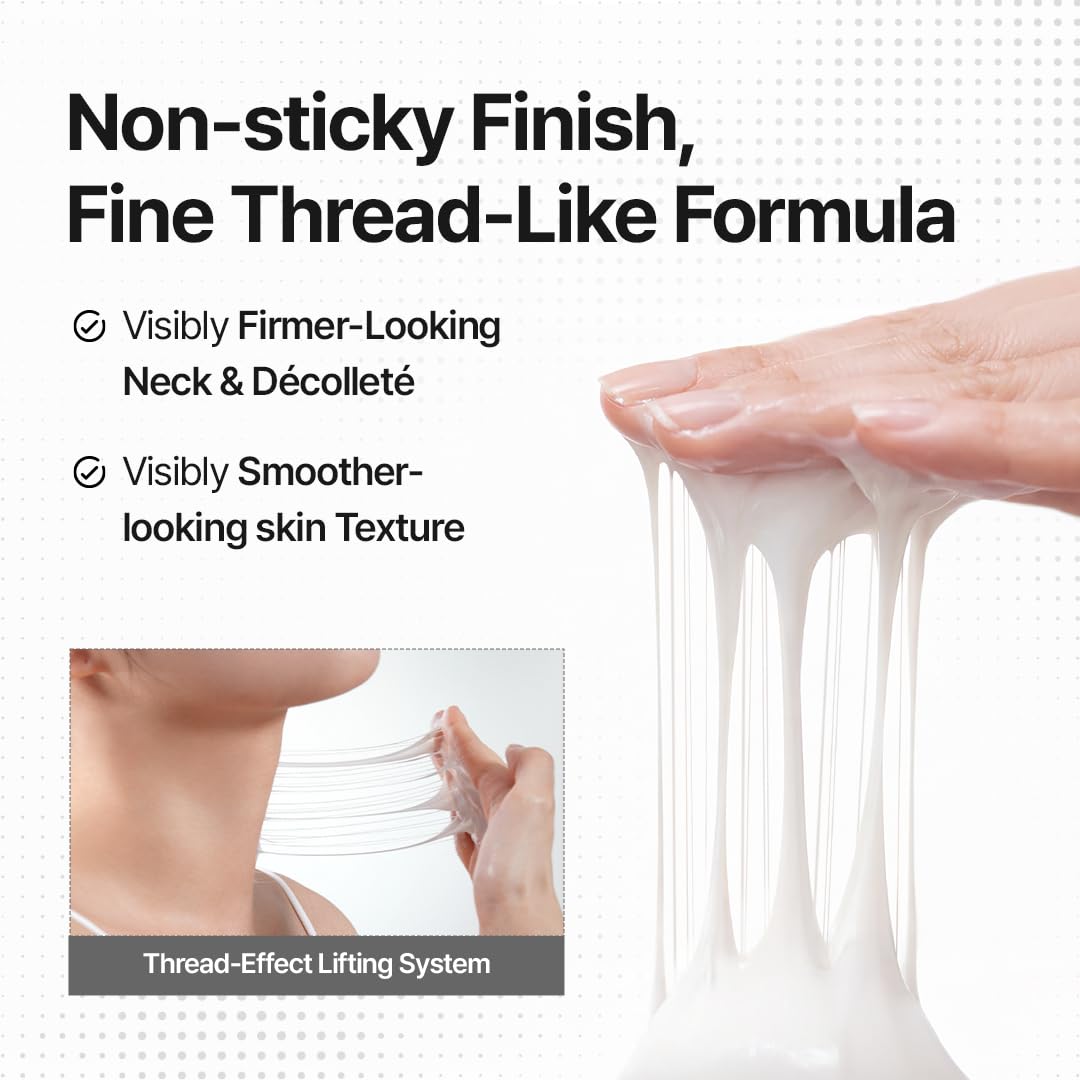 MDP+ Premium Collagen Naite Thread Neck Cream jar closeup showing rich texture for neck nourishment.