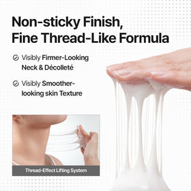 MDP+ Premium Collagen Naite Thread Neck Cream jar closeup showing rich texture for neck nourishment.