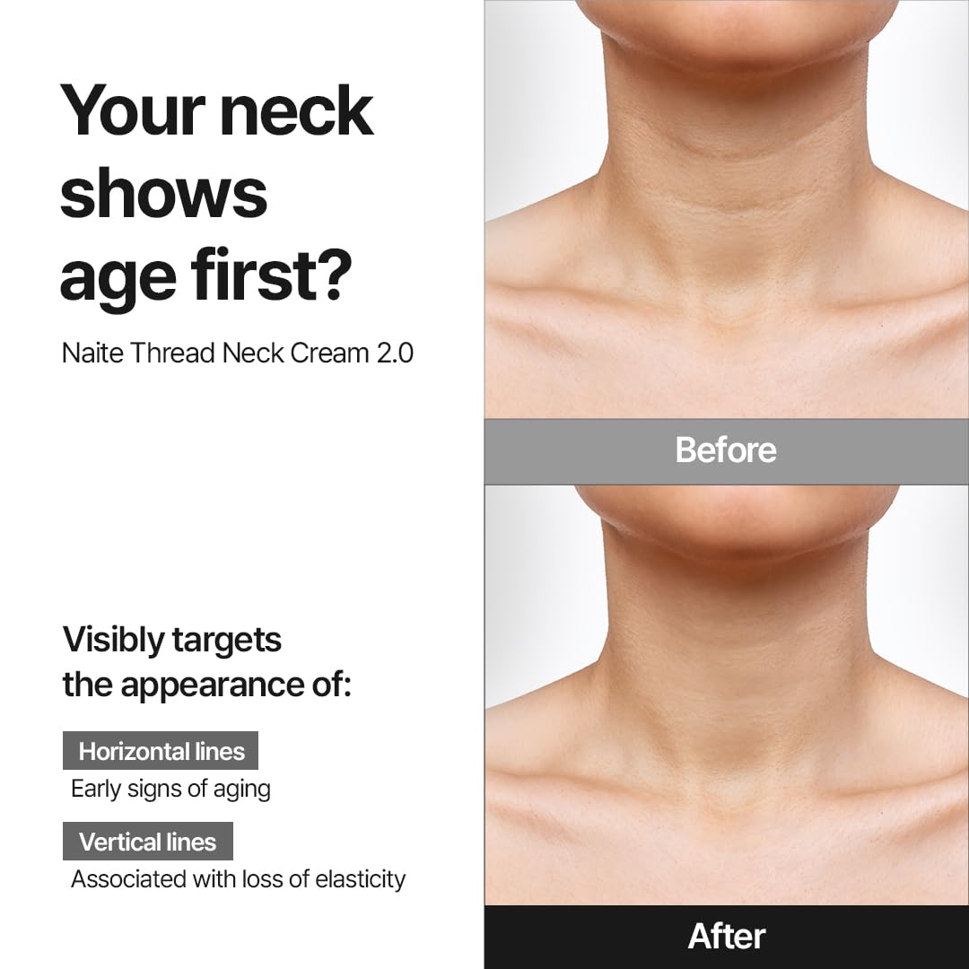 MDP+ Premium Collagen Naite Thread Neck Cream texture closeup illustrating easy absorption.