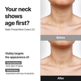MDP+ Premium Collagen Naite Thread Neck Cream texture closeup illustrating easy absorption.