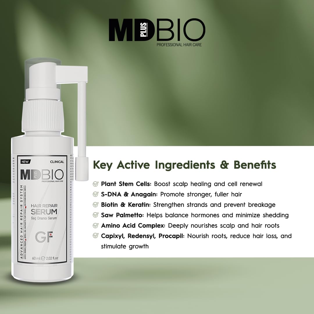MD Plus Bio Professional Hair Care lightweight leave-in finish without residue