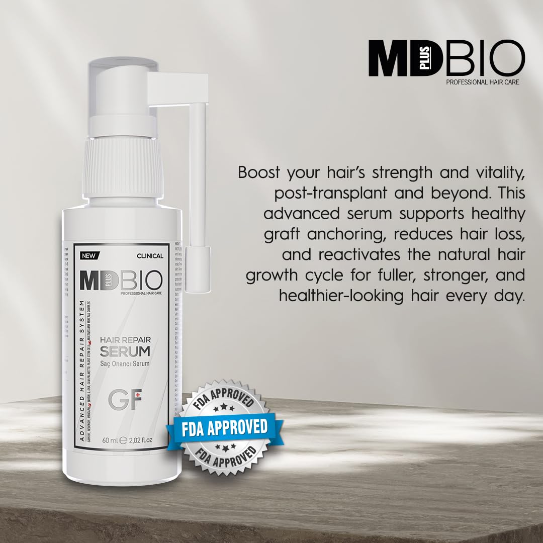 MD Plus Bio Professional Hair Care packaging display for premium scalp care routine