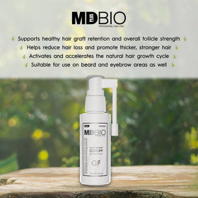 MD Plus Bio Professional Hair Care scalp-application scene for thinning areas
